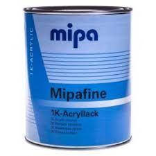 Акрилова 1К чорна матова фарба Mipa RAL 9005, 1л