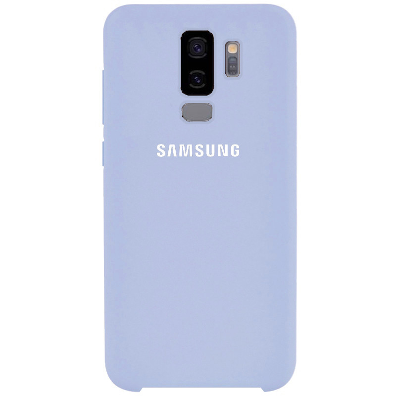 Чохол Silicone case для Samsung S9 Plus (13) Lilac cream блакитний, фото 1