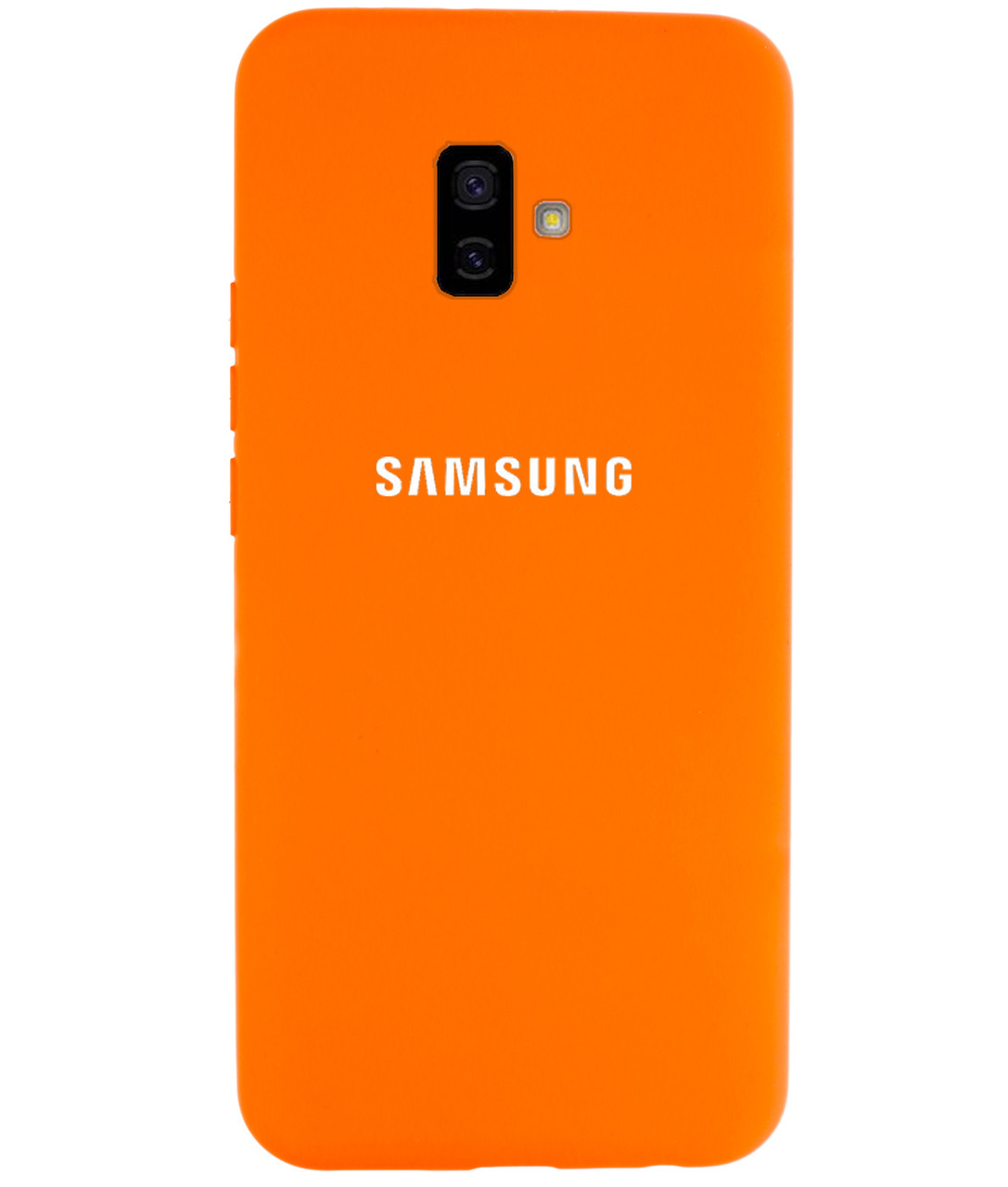 Чохол Silicone case для Samsung J6 Plus (21) Orange жовтогарячий, фото 1