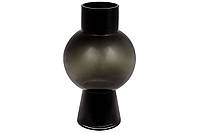 Стеклянная ваза Сфера 31см, цвет - черный оникс (420-107)