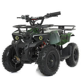 Дитячий квадроцикл (мотор 800W, 3акк12A/12V) Bambi HB-ATV800AS-10 Зелений камуфляж