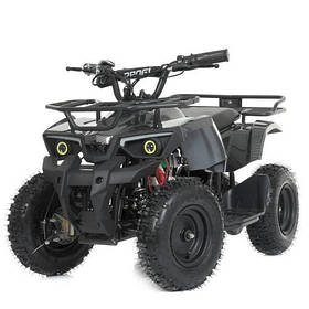 Дитячий квадроцикл (мотор 800W, 3акк12A/12V) Bambi HB-ATV800AS-19 Карбоновий