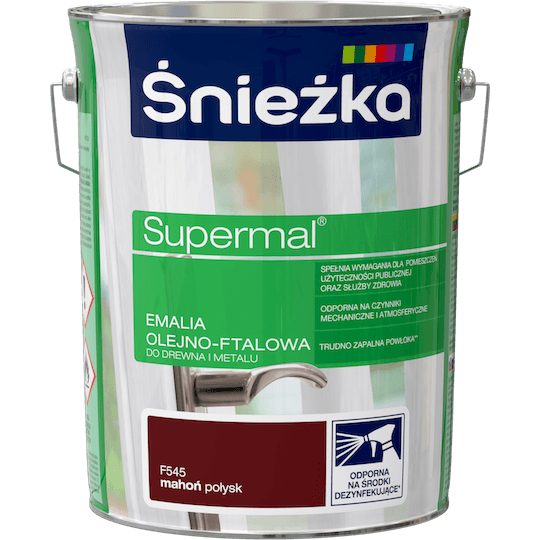 Емаль Снежка SUPERMAL МАХОНЬ F545 5л