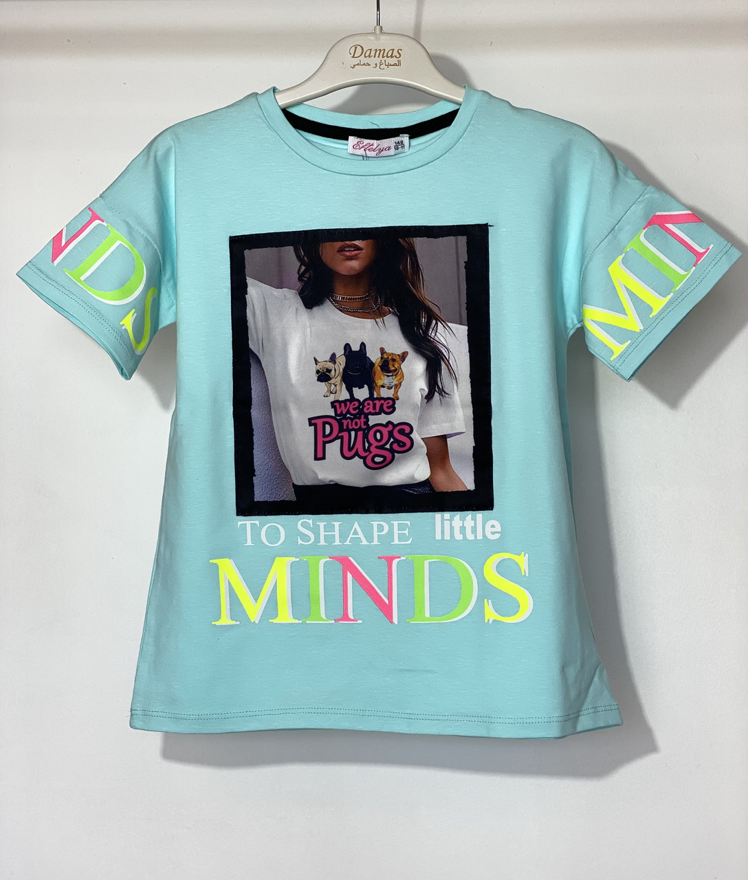 Футболка для дівчинки Eftelya 7022 140 см Бірюзовий