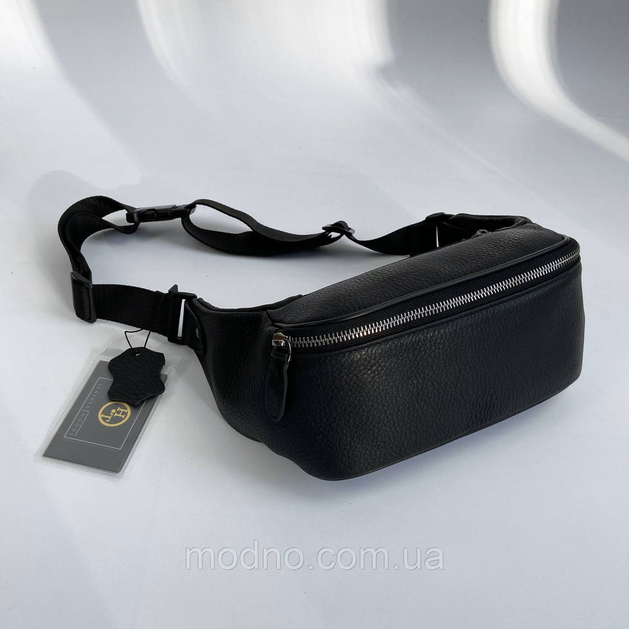 Чоловіча шкіряна поясна сумка бананка на пояс і через плече H. T. Leather