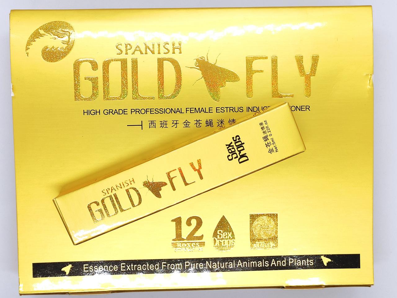 Шпанська мушка збудливі краплі для жінок Spanish Gold Fly Голд Флай (12 шт.), фото 1
