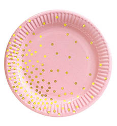 Паперові тарілки "Pink", 10 шт., Ø - 18 см, Польща
