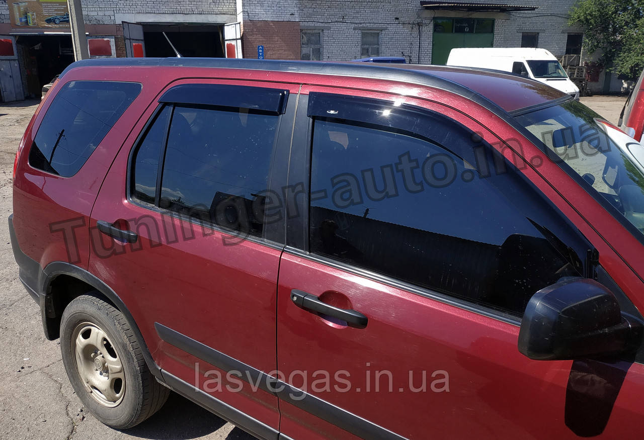Вітровики, дефлектори вікон Honda CR-V 2002-2006 (HIC)
