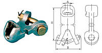 Ушко специальное с гнутым пальцем УС-12-16