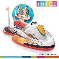 Детский водный мотоцикл надувной плотик для катания Intex «Скутер», 117 х 77 см 2107