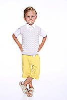 Жилет трикотажний в'язаний для хлопчика Палітурка сірий розміри від 134 до 164