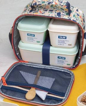 Сумка ізотерм. для прод.+3ланчбокса "TM Milan" "Terrazzo II" 3,5 л, 23х20х11 см, фото 1