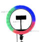 Кільцева світлодіодна лампа 26 см RGB MJ26 зі штативом на 2-м селфі кільце лампа для тик струму кільцеве світло, фото 2