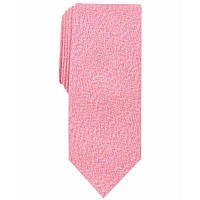 Краватка чоловіча Perry Ellis Portfolio Ohley, однотонна, вузька, рожева, 100% оригінал, USA.