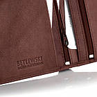 Чоловічий шкіряний гаманець Betlewski з RFID 10 х 12,9 х 2,5 (BPM-GTAN-575) - коричневий, фото 2