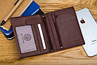Чоловічий шкіряний гаманець Betlewski з RFID 10 х 12,9 х 2,5 (BPM-GTAN-575) - коричневий, фото 8