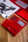 Жіночий шкіряний гаманець Betlewski з RFID 17,5 х 8,5 х 2,5 (BPD-DZ-12)- червоний, фото 5