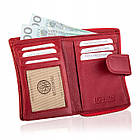 Жіночий шкіряний гаманець Betlewski з RFID 9 х 13,5 х 3 (BPD-SS-19) - червоний, фото 4