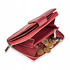 Жіночий шкіряний гаманець Betlewski з RFID 9 х 13,5 х 3 (BPD-SS-19) - червоний, фото 6