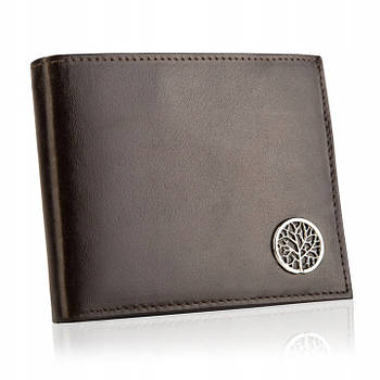 Чоловічий шкіряний гаманець Betlewski з RFID 9 х 11 х 1,8 (ZBPM-BFSr-66) - коричневий