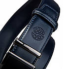 Ремінь чоловічий шкіряний Betlewski® 3,5 х 0,4 ( C35-BA) - синій, фото 6