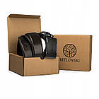 Ремінь чоловічий шкіряний Betlewski® 3,5 х 0,4 (C35-BA) - коричневий, фото 2