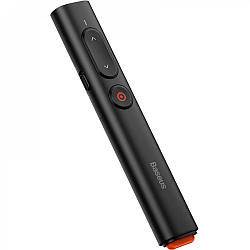 Лазерна указка Bluetooth Wireless Presenter Laser Pointer Baseus Orange Dot PPT (ACFYB-B01), Black