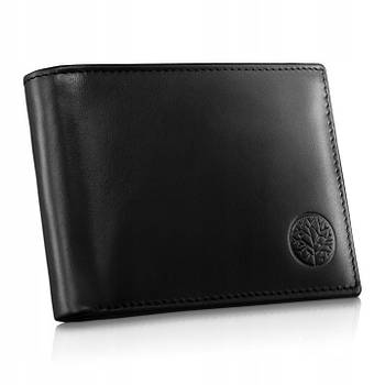 Чоловічий шкіряний гаманець Betlewski з RFID 12 х 9 х 2,5 (BPM-NVTC-61) - чорний