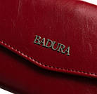 Жіночий шкіряний гаманець Badura з RFID 9,5 х 19 х 3 (B-43877P-BPR) - червоний, фото 4