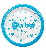 Бумажные тарелки "Baby boy" (10 шт.), Ø - 18 см, Польша