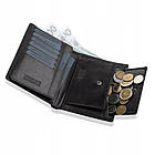 Чоловічий шкіряний гаманець Betlewski з RFID 12,5 х 10,2 х 2,5 (BPM-VTC-300) - чорний, фото 2