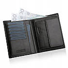 Чоловічий шкіряний гаманець Betlewski з RFID 12,5 х 10,2 х 2,5 (BPM-VTC-300) - чорний, фото 3
