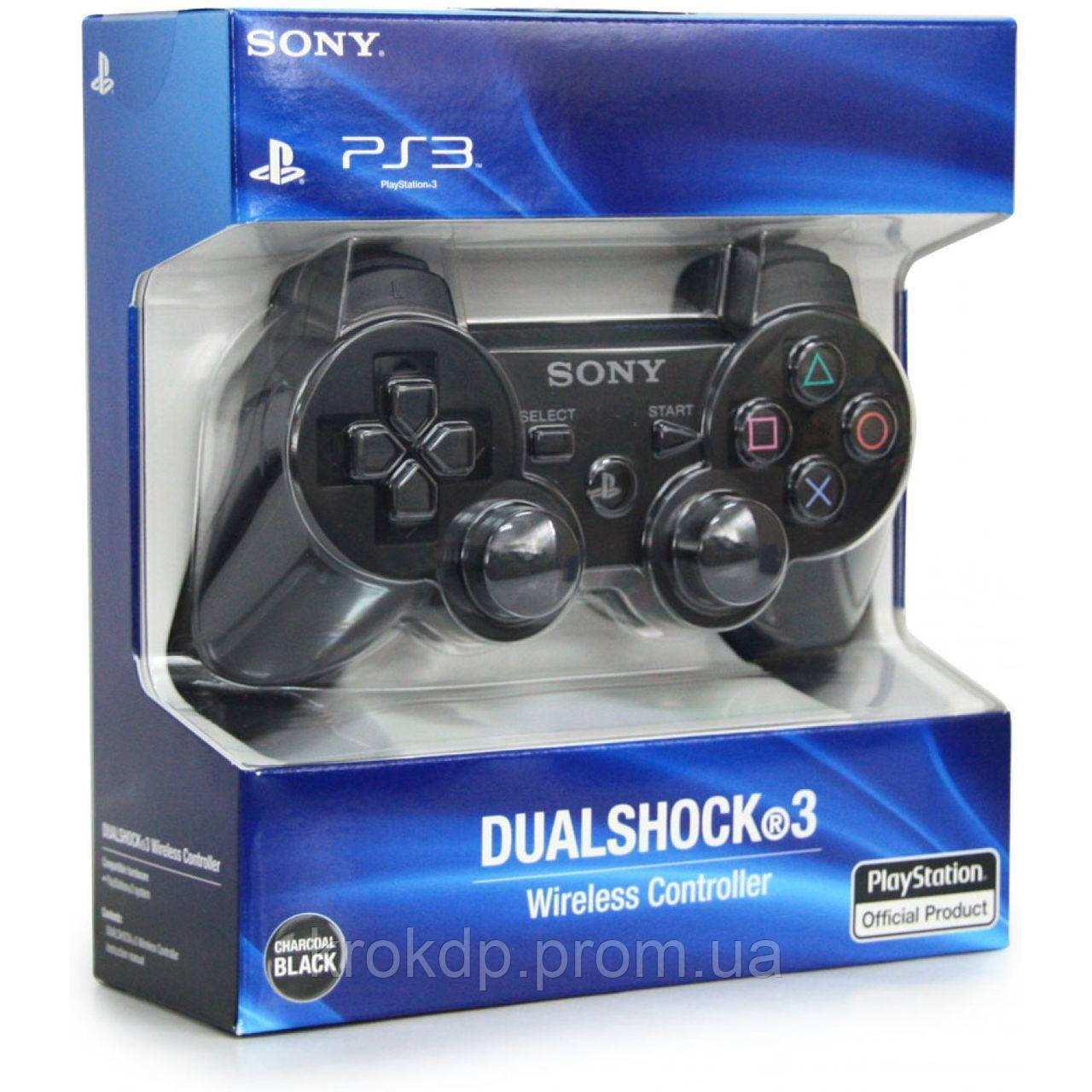 Безпровідний джойстик для PS3 Sony DualShock 3 Bluetooth геймпад, чорний РЕПЛІКА