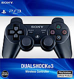 Безпровідний джойстик для PS3 Sony DualShock 3 Bluetooth геймпад, чорний РЕПЛІКА, фото 2
