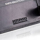 Чоловічий шкіряний гаманець Betlewski з RFID 8,8 х 11 х 2 (BPM-KEAG-63) - чорний, фото 8