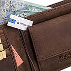 Чоловічий шкіряний гаманець Betlewski з RFID 9,4 х 11,5 х 1,5 (BPM-HT-66) - коричневий, фото 6