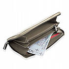 Жіночий шкіряний гаманець Betlewski з RFID 19,5 х 10 х 2,5 (BPD-SA-360) - бежевий, фото 5