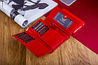 Жіночий шкіряний гаманець Betlewski з RFID 15,5 х 9 х 3 (BPD-DZ-18)- червоний, фото 5