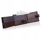 Чоловічий шкіряний гаманець Betlewski з RFID 11 х 8,8 х 2,5 (BPM-NVTC-63) - коричневий, фото 2