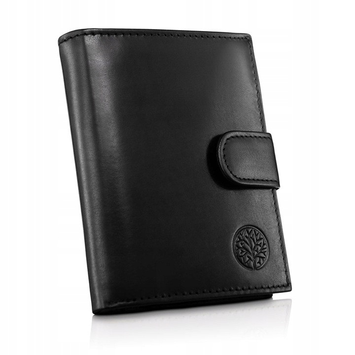 Чоловічий шкіряний гаманець Betlewski з RFID 12,4 х 9,5 х 3 (BPM-NVTC-64) - чорний, фото 1
