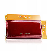 Женский кожаный кошелек Betlewski с RFID 19,5х10х3,5 (BPD-BS-106) - красный