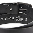 Ремінь чоловічий шкіряний Betlewski® 4 х 0,4 (LIC40-0-Z1) - чоний, фото 6