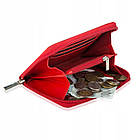 Жіночий шкіряний гаманець Betlewski з RFID 14,5 х 10 х 2 (BPD-DZ-361) - червоний, фото 5