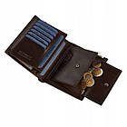 Чоловічий шкіряний гаманець Betlewski з RFID 12,5 х 10,2 х 2,5 (BPM-NVTC-300) - коричневий, фото 4