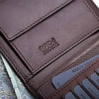 Чоловічий шкіряний гаманець Betlewski з RFID 12,5 х 10,2 х 2,5 (BPM-NVTC-300) - коричневий, фото 7