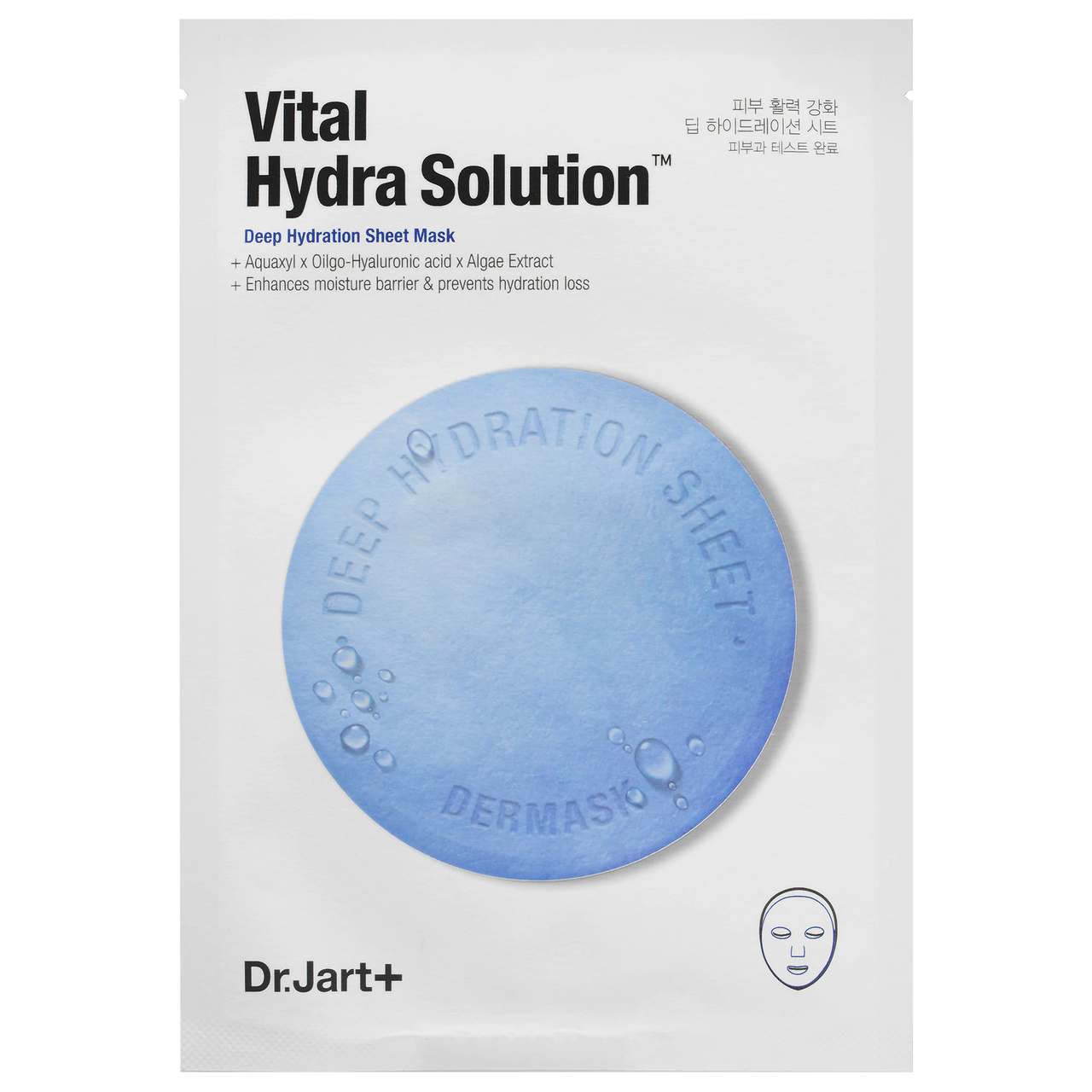 Зволожуюча маска з гіалуроновою кислотою Dr.Jart+ Dermask Vital Hydra Solution Face Sheet Mask, фото 1