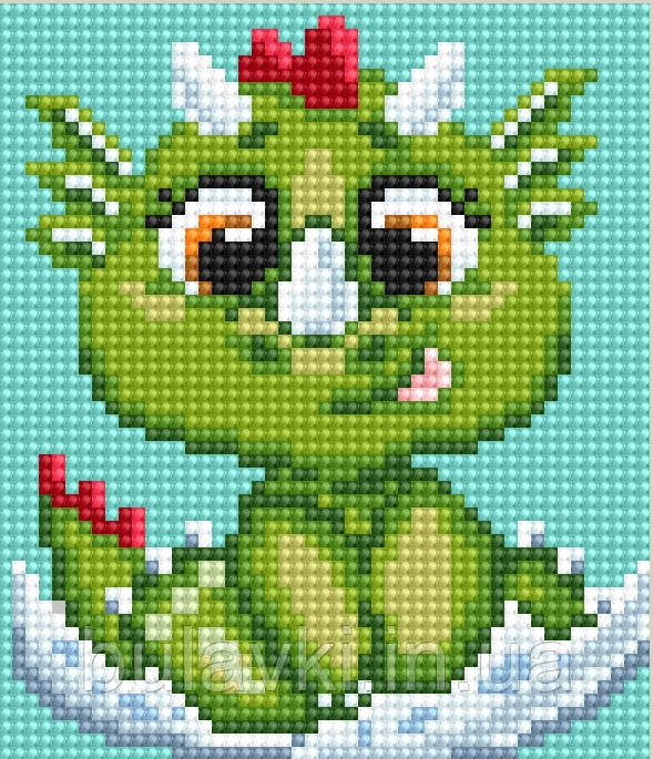 Алмазна вишивка АВ 5081 Дракоша (повна зашивання)