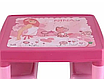 Стіл для дівчаток Від 3 років З двома стільчиками Міцна збірна конструкція Рожевий Pilsan, фото 4