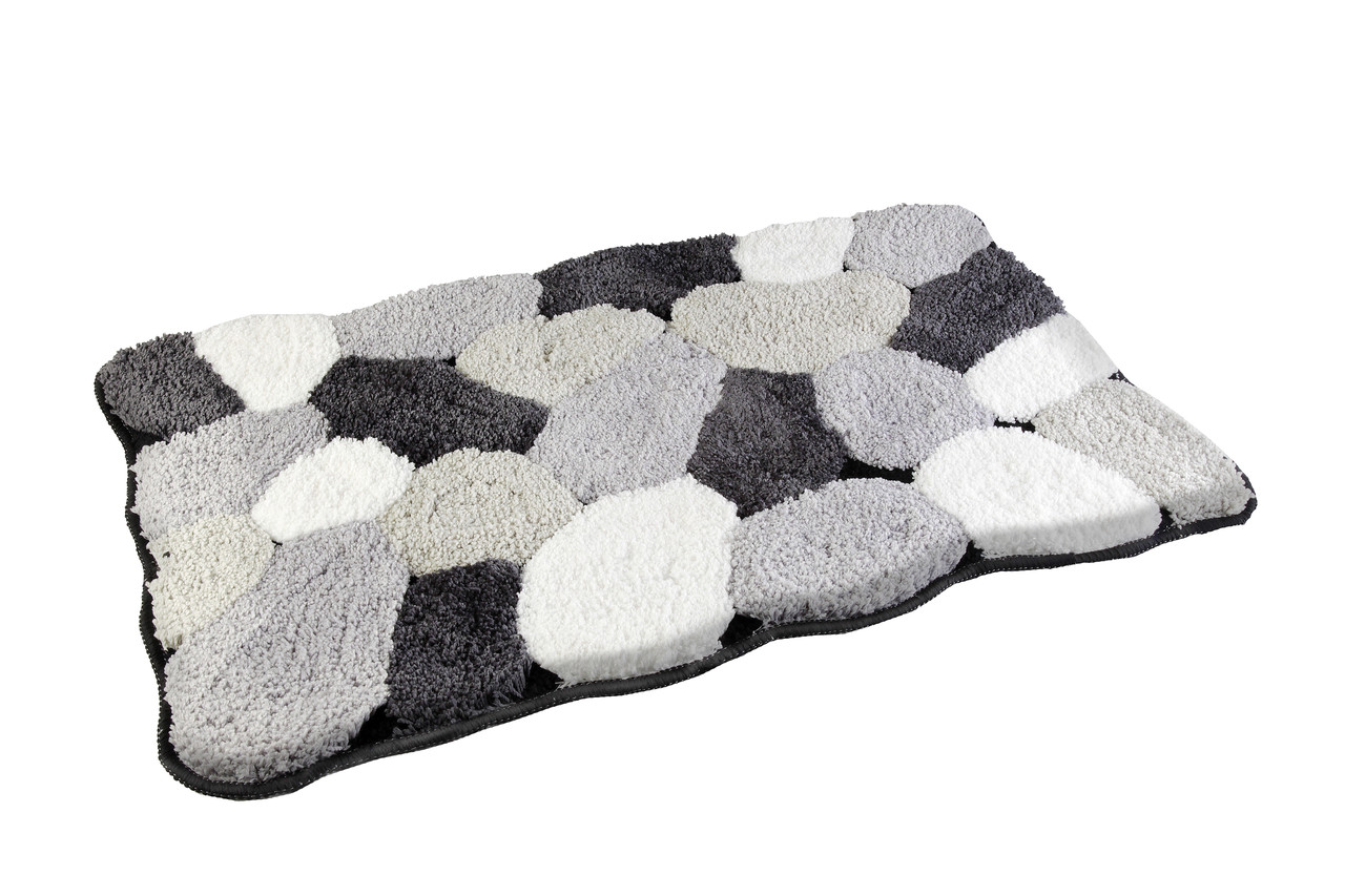 Килимок у ванну сірий AWD Interior 02160779 антиковзаючий м’який безпечний, фото 1