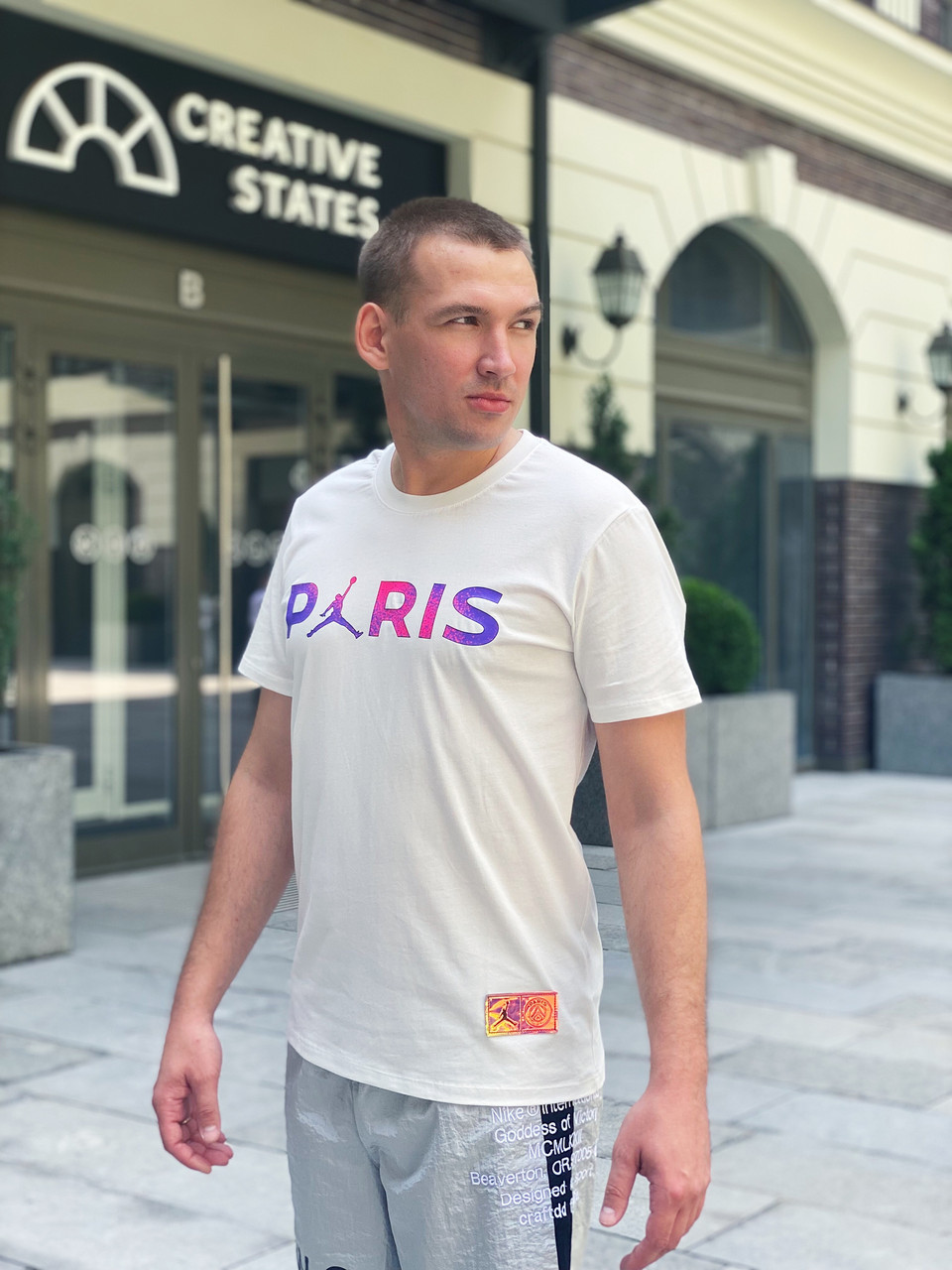 Футболка чоловіча Nike M J PSG Wordmark Tee / CZ0797-100 (Розміри:M,L,XL,2XL), фото 1